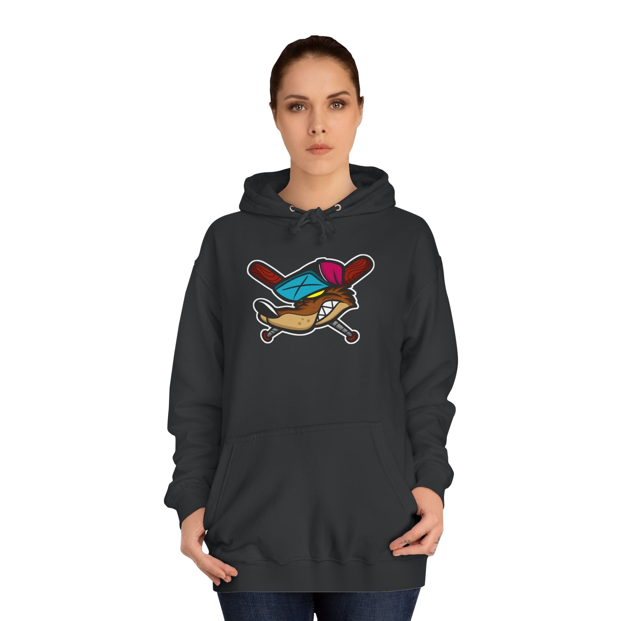 Vintage Cartoon Hoodie, Unisex College Hoodie, Casual Wear, Gift for Students, Cozy Sweatshirt, College Life Apparel