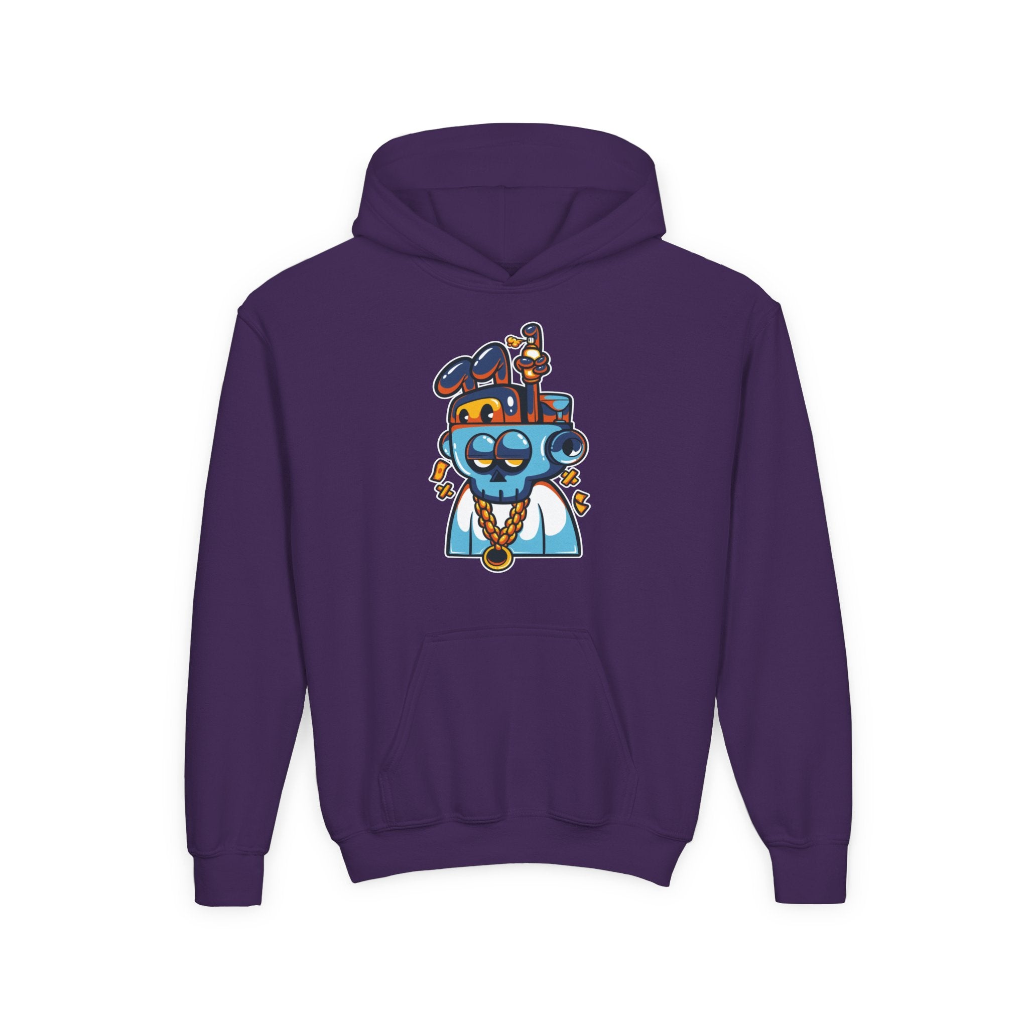 Cool Cartoon Character Hoodie, Youth Sweatshirt, Fun Gift for Kids, Graphic Hoodie for Teens, Casual Wear for Youngsters