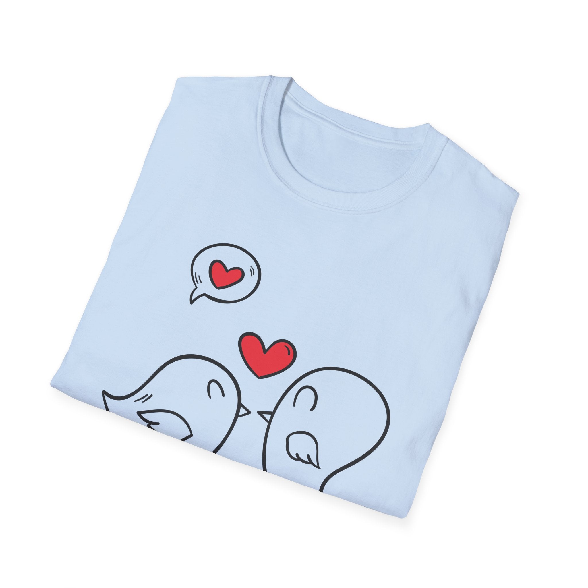 Couple Love Birds T-Shirt, Cute Relationship Shirt, Valentine's Day Gift, Matching Tees for Him and Her, Perfect Anniversary Shirt