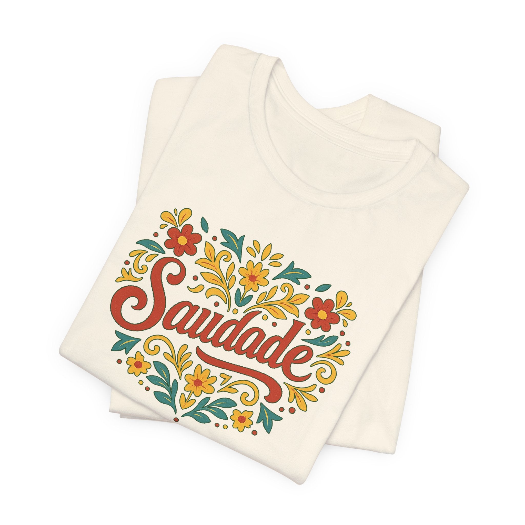 Saudade Floral Tee — Portuguese Nostalgia T-Shirt