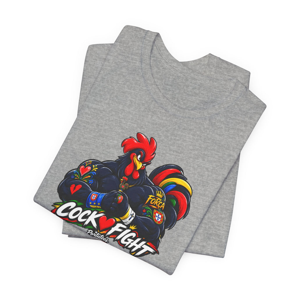 Cockfight Rooster Graphic Tee - Bold Vintage Gamefowl Design