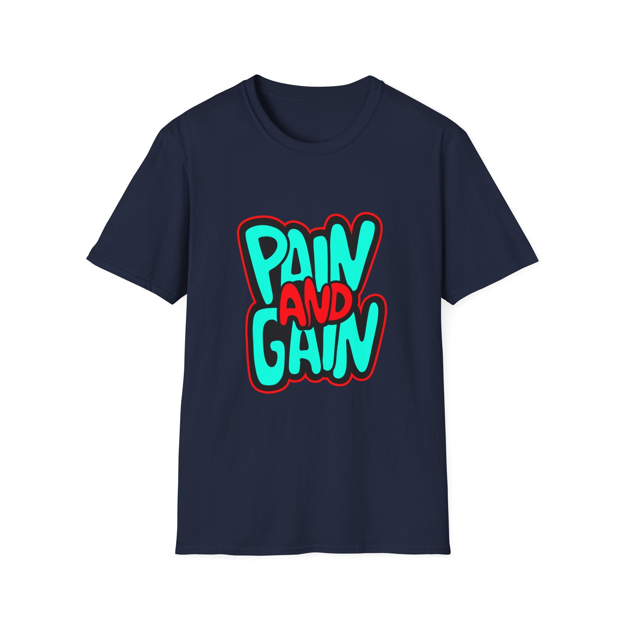 Pain and Gain Inspirational Unisex T-Shirt, Motivational Tee for Fitness Enthusiasts, Workout Apparel, Gift for Gym Lovers, Casual Wear,