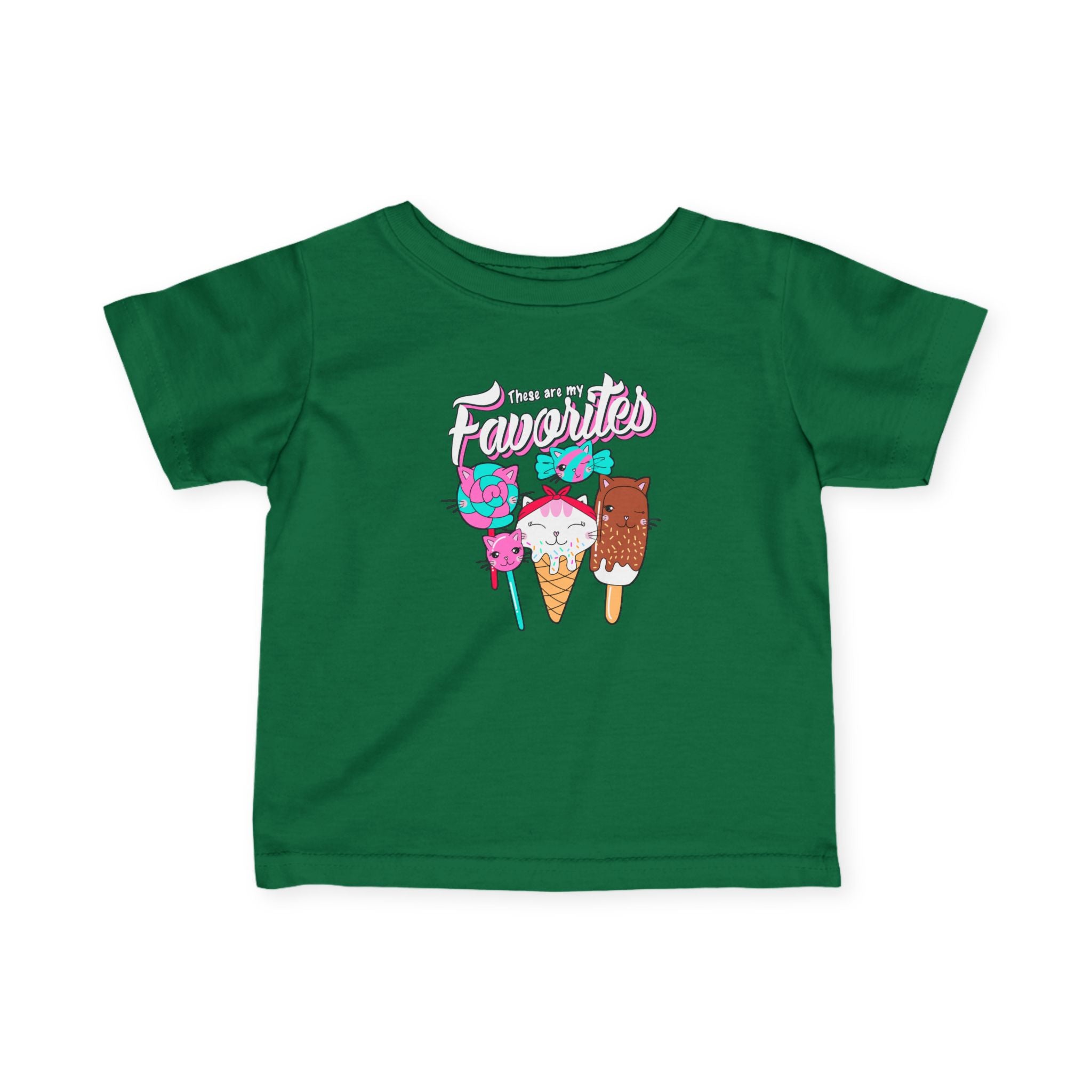 Cute Infant Tee Shirt, Ice Cream Favorites, Baby Summer Apparel, Toddler Gift, Cute Baby Clothing
