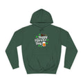 St. Patrick's Day Unisex College Hoodie, Irish Holiday Apparel, Lucky Clover Sweatshirt, Beer Lover Gift, Cozy St. Pat's Outfit
